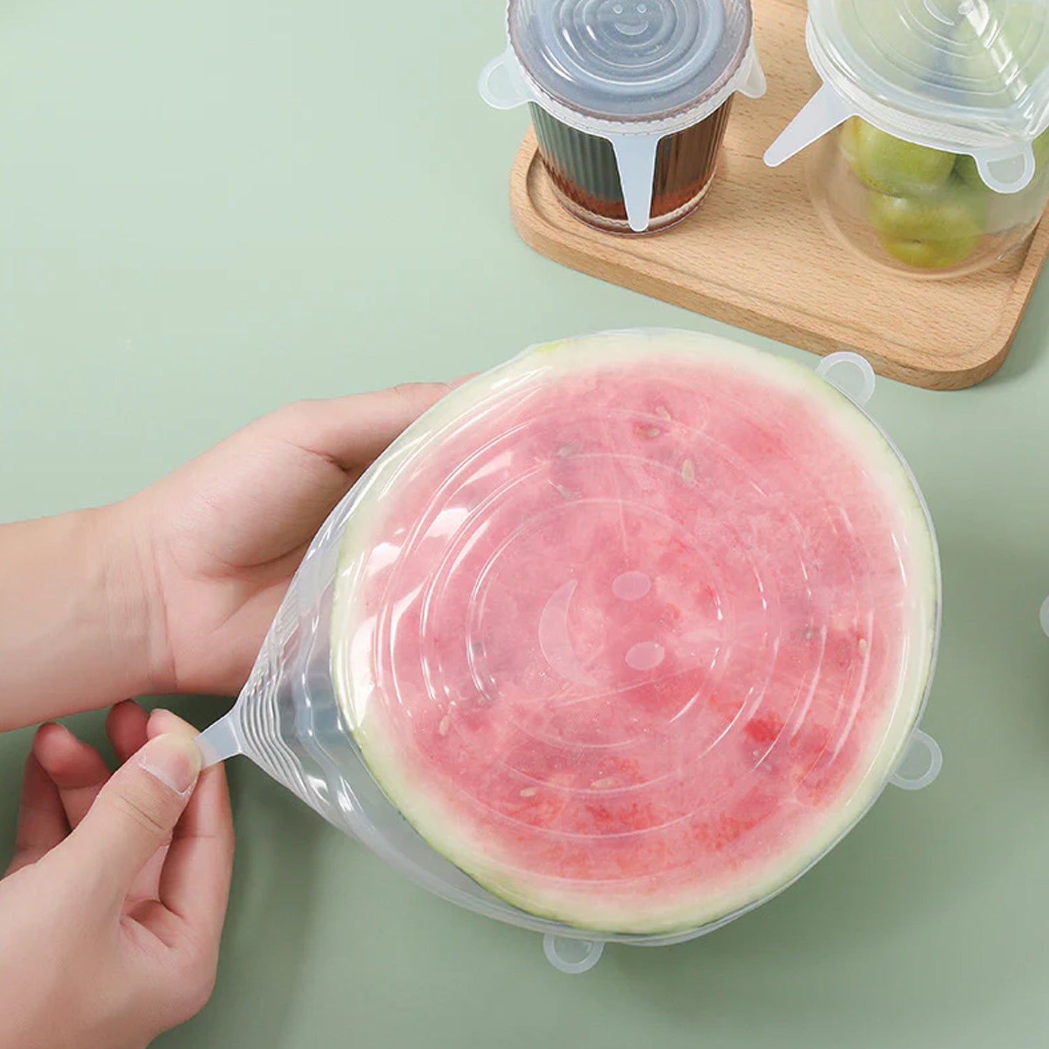 5752 Silicone Stretch Lids Food Cover For Freezer Microwave Oven Dishwasher Safe Fresh-keeping Flexible Covers For Utensils Dishes Plates Jars Cans Mugs Bowl Covers Food Safety Seal Lids (6 Pcs Set 95 Gm ) 5752 Silicone Stretch Lids Food Cover For Freezer Microwave Oven Dishwasher Safe Fresh-keeping Flexible Covers For Utensils Dishes Plates Jars Cans Mugs Bowl Covers Food Safety Seal Lids (6 Pcs Set 95 Gm )